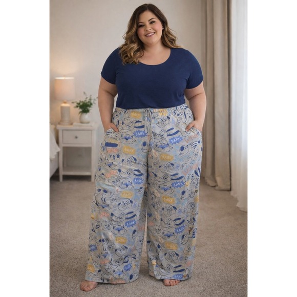 Disney Other - Disney Women's 3X Sweatpants Comfy Lounge Pants Wide Leg Pockets Critters NWT